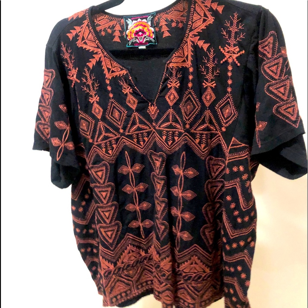 Johnny Was Embroidered top